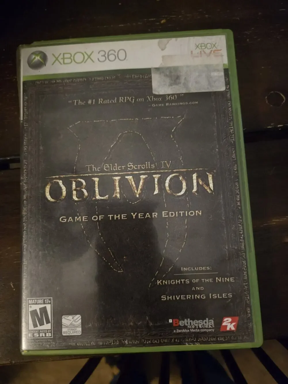 The Elder Scrolls IV Oblivion Game of the Year Edition Xbox 360 2 Disc Manual